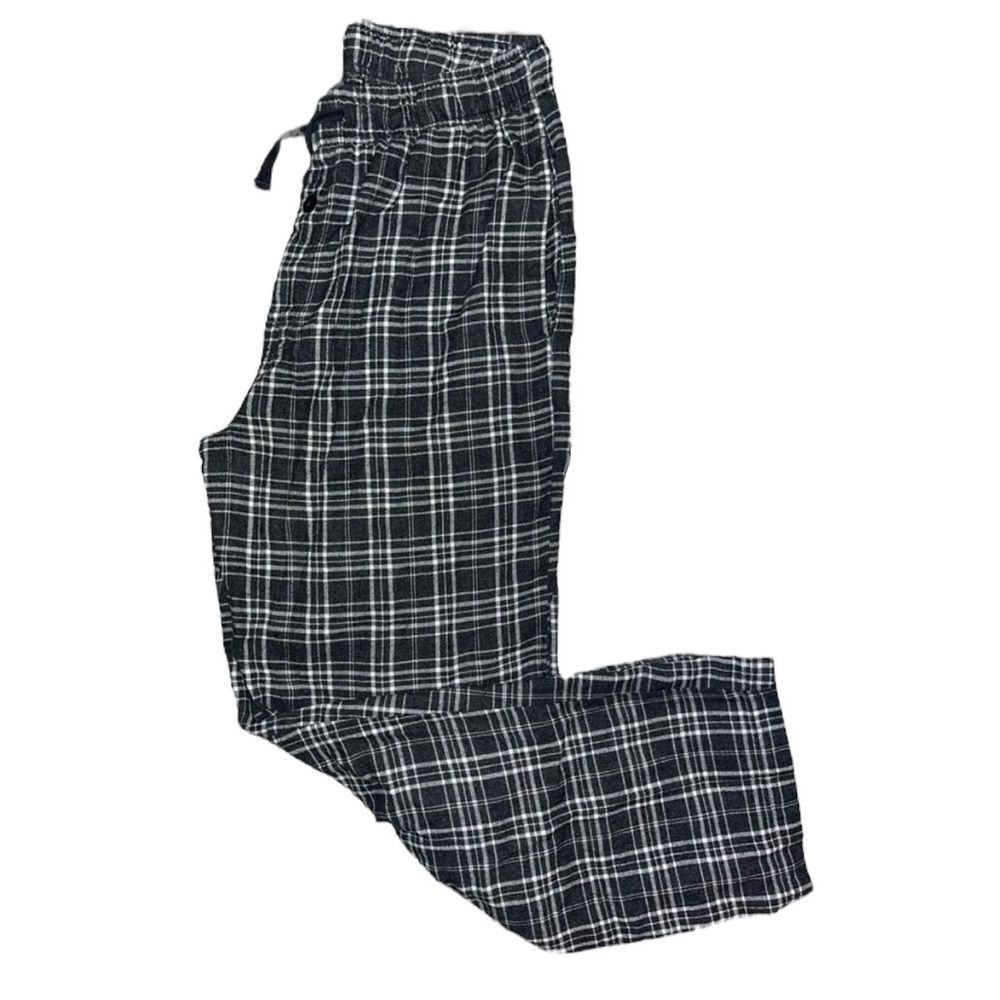 George Mens Gray Plaid Pajama Bottoms - Picture 6 of 6